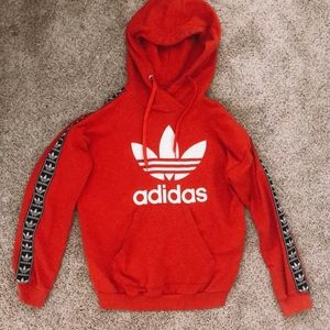 Red Adidas sweatshirt